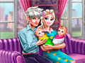 Игра Ice Queen Twins Family Day