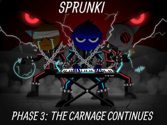 Игра Sprunki Phase 3: The Carnage Continues