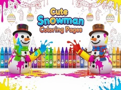 Игра Cute Snowman Coloring Pages