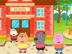 Игра Wolfoo A Day At School