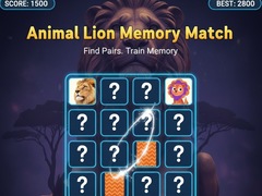 Игра Animal Lion Memory Match