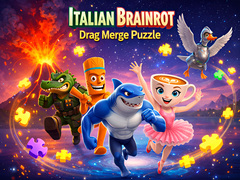 Игра Italian Brainrot Drag Merge Puzzle