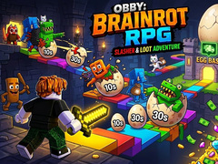 Игра Obby: Brainrot RPG Slasher & Loot Adventure